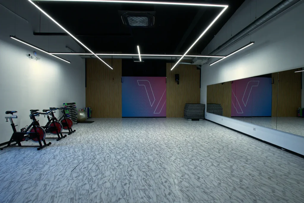 Sala corsi group fitness ViBE Fitness Arosio